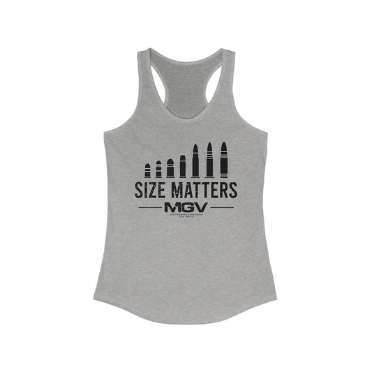 Women's Size Matters Racerback Tank