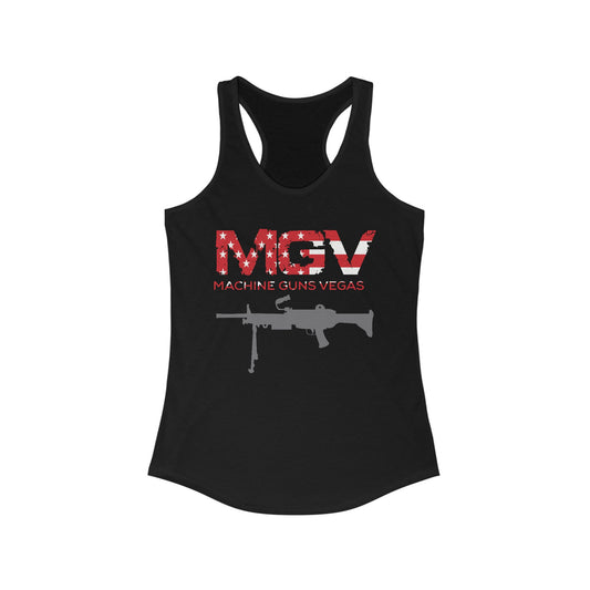 Women's American Flag MGV Logo Racerback Tank